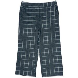 NWT Women's‎ LOFT Windowpane Wide Leg Trouser Pants | Size 14